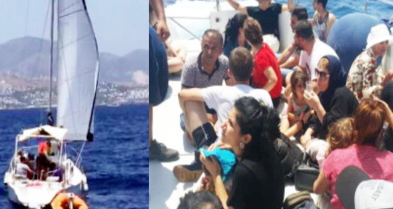 italya yolundaki yelkenli teknede gocmenleri iha tespit etti uDhqdOAB